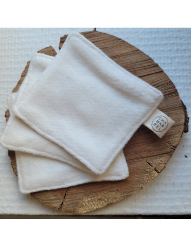 Lot de 7 lingettes en coton et chanvre biologiques chamarrel