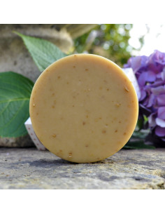 savon naturel au miel et aux huiles essentielles de palmarosa et camomille romaine de France bio