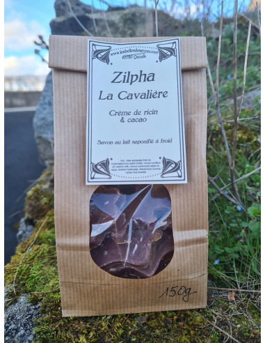Sachet de 150 g de savons individuels Zilpha la Cavalière, vendus au poids