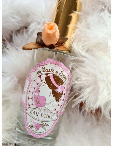 Eau de toilette, Eau Douce parfum naturel rose et vanille,